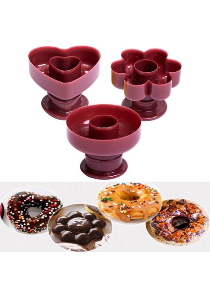 Çiçek Tarzı Yaratıcı Mutfak Aksesuarları Alet Donut Kalıp Kesici Gıda Tatlılar Makinesi Malzemeleri Mutfak Pişirme Dekorasyon Araçları Pişirme Aracı (Yurt Dışından) fiyatları