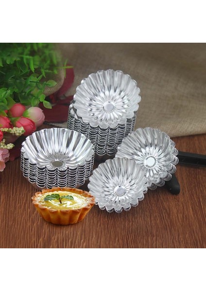 6x1.6cm-10 Adet Tarzı Mini Karbon Çelik Tart Kalıpları Cupcake Kurabiye Puding Pasta Kalıp Yapışmaz Pişirme Aracı Muffin Bardak Pişirme Aksesuarları Araçları (Yurt Dışından) modelleri
