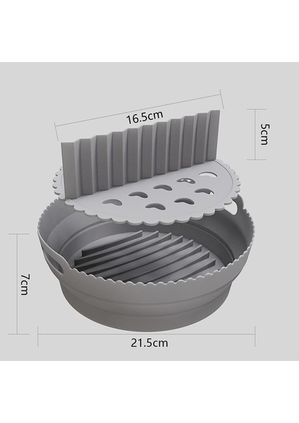 Mavi Stil Hava Fritözleri Fırın Pişirme Tepsisi Kızartma Tavuk Sepeti Mat Katlanabilir Airfryer Silikon Tencere Ayırma Pedi Izgara Tavası Aksesuarları (Yurt Dışından) fırsatları