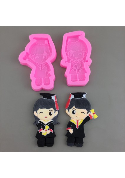 No.1 Stili Mezun Erkek Kız Silikon Kalıp Fondan Çikolata Yumurta Alçı Damla Sakız Dekorasyon Aracı Kek Kalıbı (Yurt Dışından) fiyatları