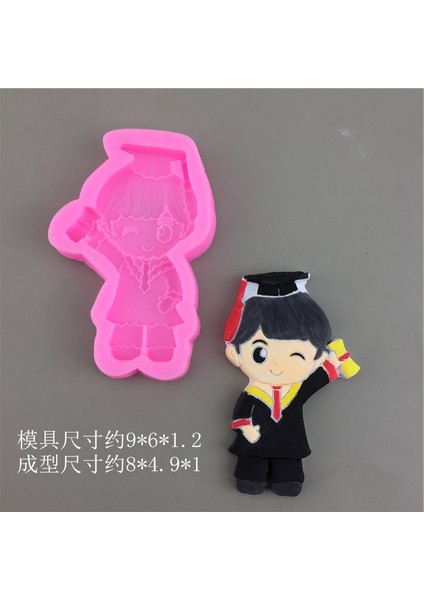 No.1 Stili Mezun Erkek Kız Silikon Kalıp Fondan Çikolata Yumurta Alçı Damla Sakız Dekorasyon Aracı Kek Kalıbı (Yurt Dışından) fırsatları