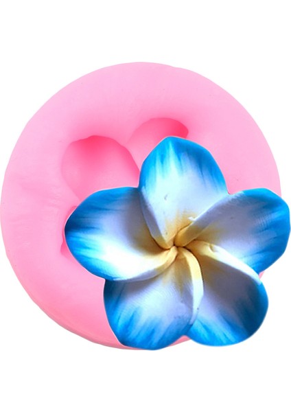 CE519 Tarzı Çiçek Çiçeği Silikon Kalıp Frangipani Plumeria Çiçek Çikolata Fondan Kalıpları Kek Dekorasyon Araçları Şeker Polimer Kil Kalıp (Yurt Dışından)
