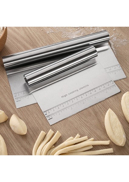 12X22CM Tarzı Paslanmaz Çelik Şehriye Bıçağı Kek Kazıyıcı Ölçekli Pasta Kesiciler Pişirme Kek Pişirme Hamur Kazıyıcı Pişirme Aksesuarları (Yurt Dışından) indirimleri
