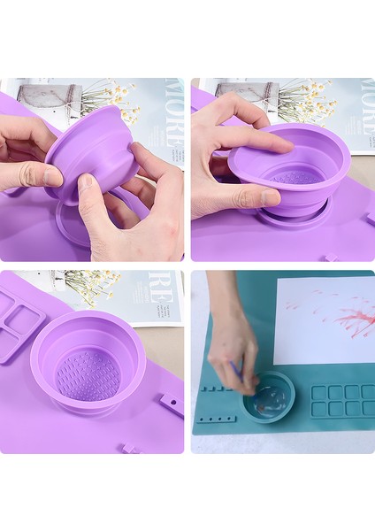 No.1 Stili 1 Takım 23.6*15.7 Inç Yapışmaz Silikon Zanaat Mat Boyama Pedi Mürekkep Karıştırma Suluboya Damgalama Işçiliği Silikon Kalıp Aracı (Yurt Dışından) modelleri