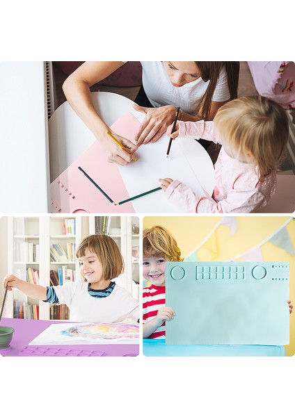 No.1 Stili 1 Takım 23.6*15.7 Inç Yapışmaz Silikon Zanaat Mat Boyama Pedi Mürekkep Karıştırma Suluboya Damgalama Işçiliği Silikon Kalıp Aracı (Yurt Dışından) indirimleri