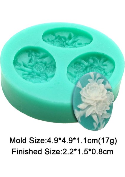 F0144HM Tarzı Mini Çiçekler Serisi Silikon Kalıp Dıy El Yapımı Fondan Kek Pişirme Çikolata Şeker Kek Araçları Reçine Polimer Kil Yapımı Kalıp (Yurt Dışından)