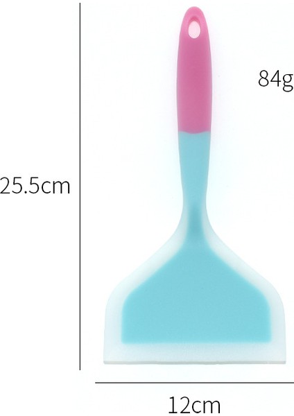 Bir Stil Silikon Spatula Yapışmaz Tava Geniş Ağız Yuzi Yanan Silikon Spatula Kızarmış Yumurta Gözleme Spatula Mutfak Aksesuarları (Yurt Dışından)