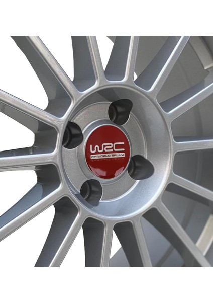 Jant Göbek Arma WRC Red Sticker 4'lü Set fiyatları