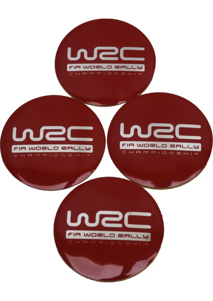 Jant Göbek Arma WRC Red Sticker 4'lü Set modelleri