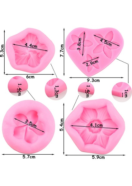 CD551 Tarzı Çiçek Çiçeği Silikon Kalıp Frangipani Plumeria Çiçek Çikolata Fondan Kalıpları Kek Dekorasyon Araçları Şeker Polimer Kil Kalıp (Yurt Dışından) fırsatları