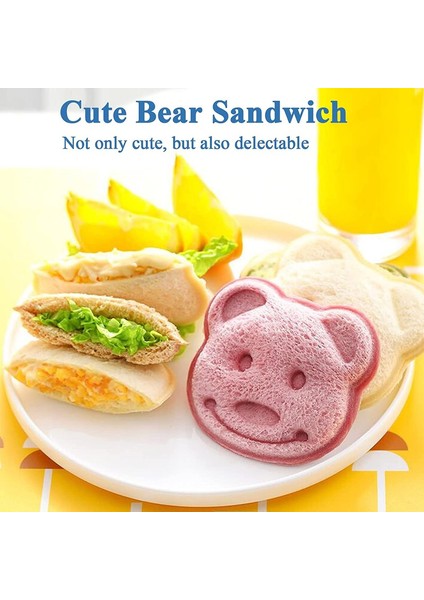 1pc-02 Tarzı Sandviç Kesici Mini Karikatür Ayı Sincap Deniz Köpek Ekmek Bıçağı Sandviç Kesici Mühürleyen Çocuklar Için Bento Öğle Yemeği Pişirme Kalıp (Yurt Dışından)