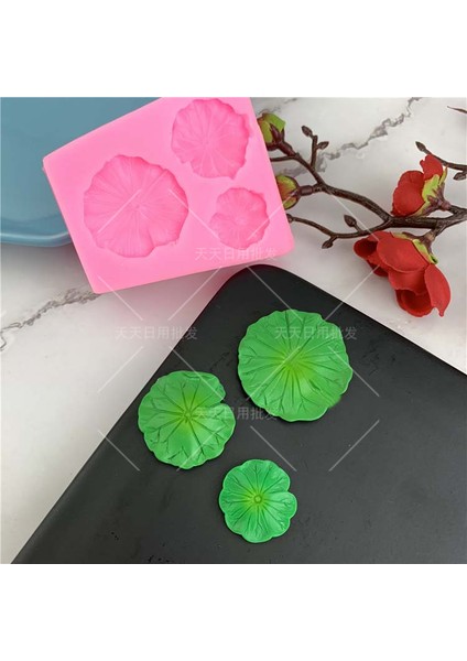 Kumral Stili Çin Tarzı 3D Stereo Küçük Sazan Lotus Yaprağı Silikon Kalıp Kurbağa Boyutu Lotus Çikolatalı Fondan Kalıp (Yurt Dışından) modelleri