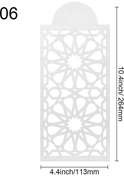 No.6 Stili Tavuskuşu Tüyü Dantel Stencil Düğün Pastası Tasarım Plastik Şablon Kalıp Boyama Stencil Dekorasyon Şişe Fondan Araçları Bakeware (Yurt Dışından)