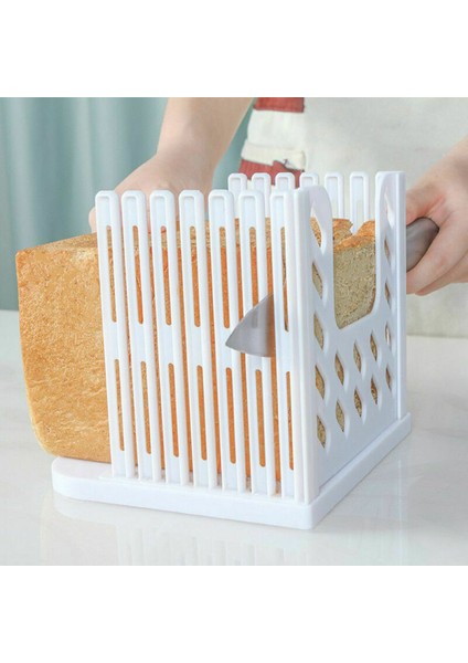 2022 Yeni Ekmek Somun Tost Kesici Dilimleme Dilimleme Kesme Kılavuzu Kalıp Makinesi Mutfak Aracı Pratik Ekmek Kesici (Yurt Dışından)