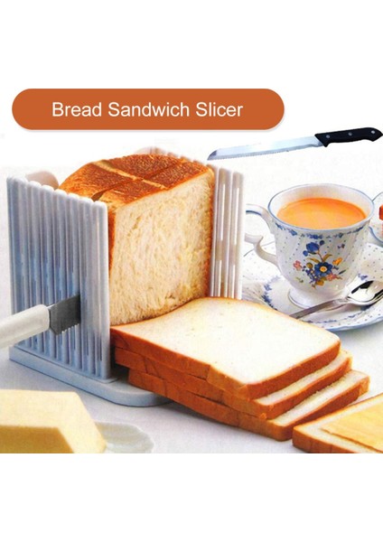 2022 Yeni Ekmek Somun Tost Kesici Dilimleme Dilimleme Kesme Kılavuzu Kalıp Makinesi Mutfak Aracı Pratik Ekmek Kesici (Yurt Dışından)