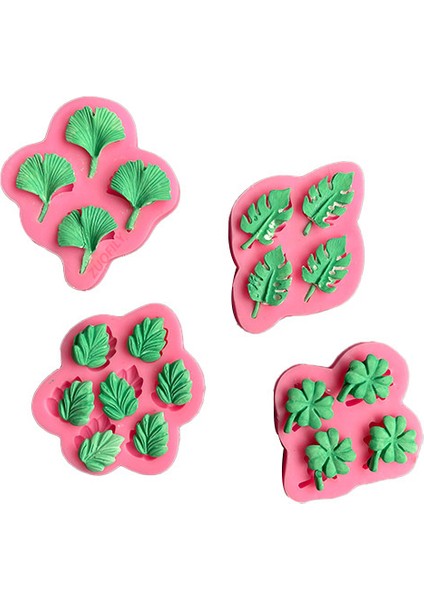 No.1 Stili Ginkgo Palmiye Monstera Deliciosa Akçaağaç Yaprağı Silikon Sugarcraft Kalıp Reçine Araçları Kek Pişirme Kalıp Fondan Kek Dekorasyon Araçları (Yurt Dışından) fırsatları