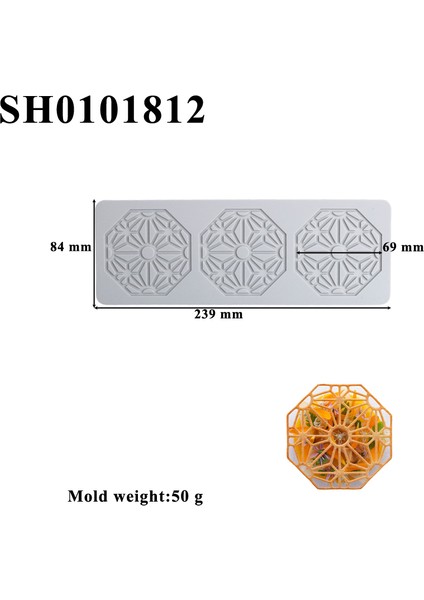 SH0101812 Tarzı Meibum 22 Çeşit Dantel Mat Geometrik Desenler Tasarım Fondan Kalıpları Çikolata Sugarcraft Silikon Kek Kalıpları Tatlı Süslemeleri Ped (Yurt Dışından)
