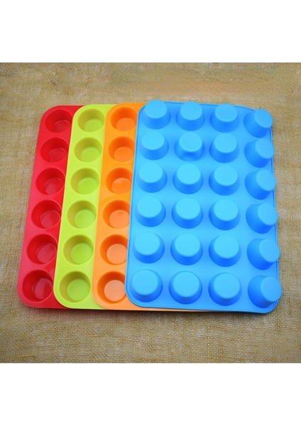 Kırmızı Stil Mini Muff Delikli Silikon Yuvarlak Kalıp Dıy Cupcake Kurabiye Fondan Fırın Tepsisi Yapışmaz Puding Buğulanmış Kek Kalıbı Pişirme Aracı (Yurt Dışından) fiyatları