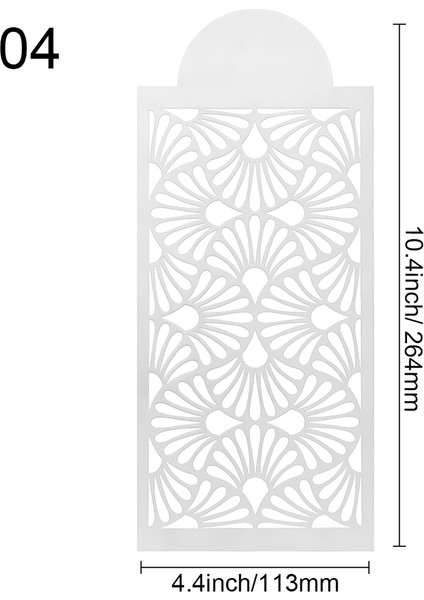 No.4 Stili Tavuskuşu Tüyü Dantel Stencil Düğün Pastası Tasarım Plastik Şablon Kalıp Boyama Stencil Dekorasyon Şişe Fondan Araçları Bakeware (Yurt Dışından)