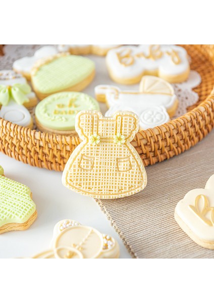 QA001 Tarzı Akrilik Bebek Doğum Günü Kurabiye Kalıbı Damga Bebek Duş Kabartmalı Kalıp Fondan Pasta Şeker Zanaat Fondan Kurabiye Kesici Pişirme Kalıp (Yurt Dışından)