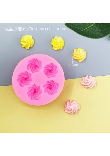 NO.6473 Tarzı Papatya Çiçek Şekli Silikon Kalıp Pasta Cupcake Çikolata Sabun Mum Bakeware Kalıp Fondan Kek Sugarcraft Dekorasyon Aracı (Yurt Dışından)