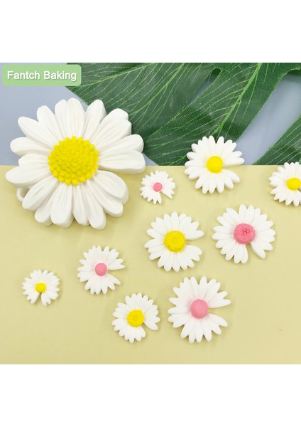 NO.6473 Tarzı Papatya Çiçek Şekli Silikon Kalıp Pasta Cupcake Çikolata Sabun Mum Bakeware Kalıp Fondan Kek Sugarcraft Dekorasyon Aracı (Yurt Dışından) fiyatları