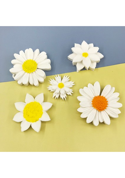 NO.6473 Tarzı Papatya Çiçek Şekli Silikon Kalıp Pasta Cupcake Çikolata Sabun Mum Bakeware Kalıp Fondan Kek Sugarcraft Dekorasyon Aracı (Yurt Dışından) modelleri