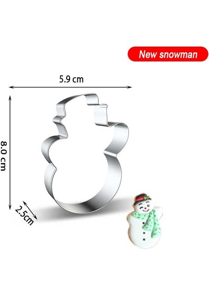 Noel-8 Tarzı Noel Baba Kafa Noel Dıy Karikatür Bisküvi Kalıp Noel Çerez Kesiciler Pişirme Kalıp Çerez Araçları Kek Dekorasyon Araçları (Yurt Dışından)