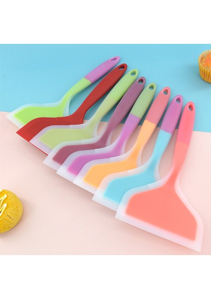 E Tarzı Silikon Spatula Yapışmaz Tava Geniş Ağız Yuzi Yanan Silikon Spatula Kızarmış Yumurta Gözleme Spatula Mutfak Aksesuarları (Yurt Dışından) modelleri