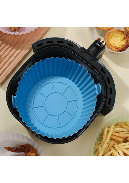 2pcs-Büyük Stil Hava Fritöz Silikon Sepet Silikon Kalıp Hava Fritöz Fırın Pişirme Tepsisi Pizza Kızarmış Tavuk Sepeti Hava Fritöz Için Silikon Kalıplar (Yurt Dışından) modelleri