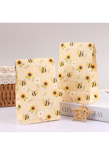 12X7X23CM Et Bal Arısı Hediye Keseleri Bumble Bee Tema Parti Şeker Favor Balarısı Doğum Günü Partisi Süslemeleri Bebek Duş Malzemeleri (Yurt Dışından)