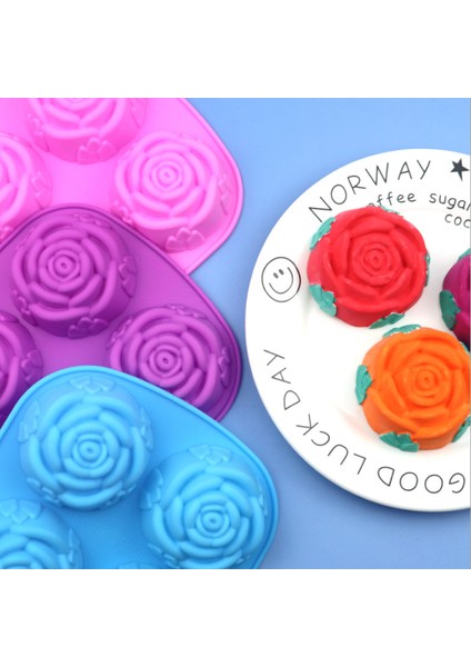No.8 Tarzı Kek Mus Kalıp Gül Çiçek Krizantem Silikon Fırın Tepsisi Buz Küpü Tepsi Çikolata Şeker Jöle Buz Küpü Muffin El Yapımı Sabun (Yurt Dışından) fırsatları