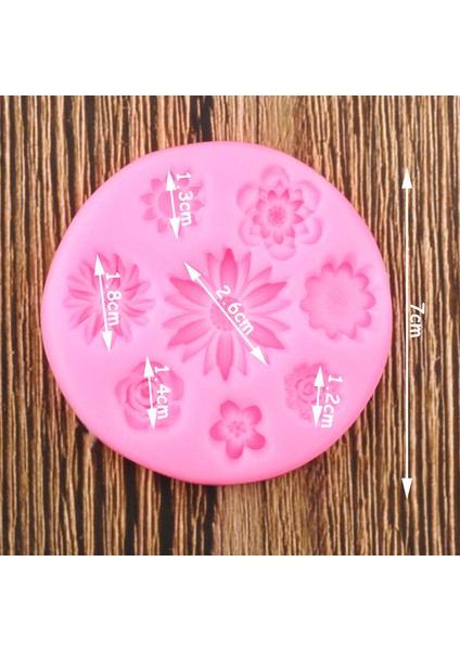 Papatya Gül Haşhaş Çiçek Silikon Kalıp Cupcake Topper Polimer Kil Reçine Kalıp Kek Dekorasyon Araçları Çikolata Şeker Kalıpları (Yurt Dışından) fiyatları