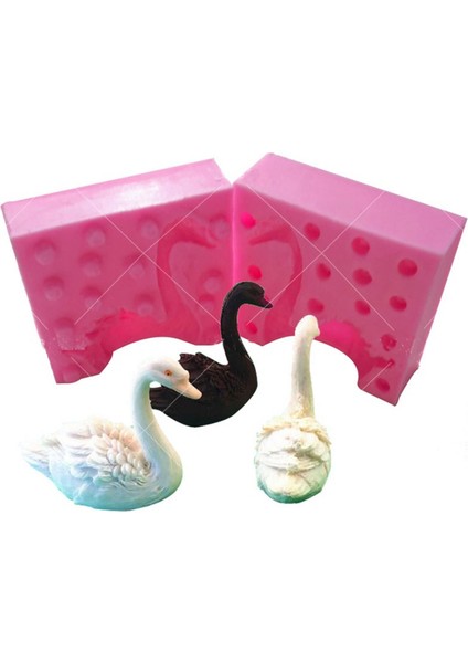 F016 Tarzı 3D Mini Kuğu Sarı Ördek Ayı Silikon Panda Kalıp Dıy Fondan Çikolata Epoksi Sabun Mum Pişirme Araçları Aroma Taş Reçine Kalıp (Yurt Dışından) indirimleri