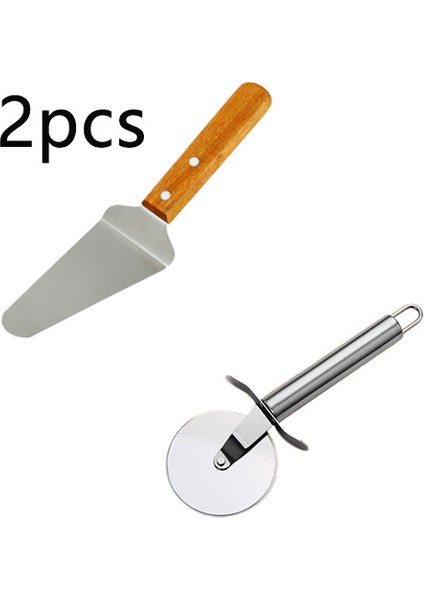 B-2pcs Tarzı Paslanmaz Çelik Pizza Tek Tekerlek Kesme Aletleri Çapı 6.5 cm Ev Pizza Bıçağı Kek Araçları Waffle Çerezler Için Tekerlek Kullanımı (Yurt Dışından)