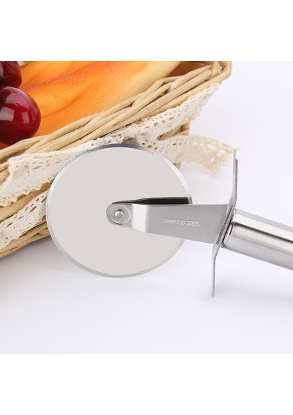 B-2pcs Tarzı Paslanmaz Çelik Pizza Tek Tekerlek Kesme Aletleri Çapı 6.5 cm Ev Pizza Bıçağı Kek Araçları Waffle Çerezler Için Tekerlek Kullanımı (Yurt Dışından) fırsatları