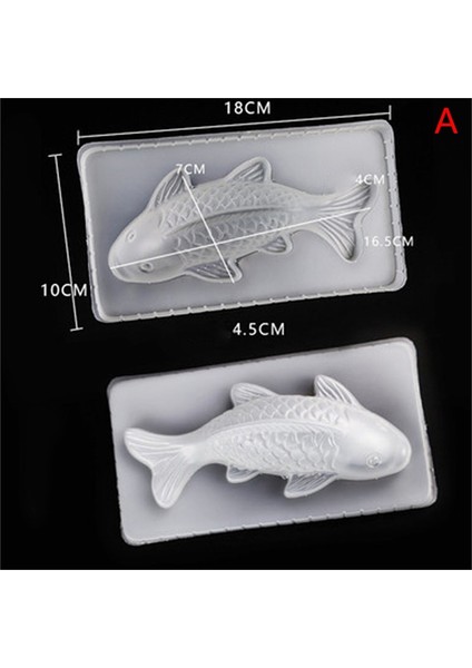 B Tarzı 1 Adet 3D Koi Balığı Sazan Kalıp Plastik Jöle El Yapımı Sugarcraft Kalıp Köpük Kek Puding Çikolata Kalıp Pişirme Aracı (Yurt Dışından) fiyatları