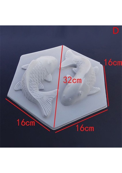 B Tarzı 1 Adet 3D Koi Balığı Sazan Kalıp Plastik Jöle El Yapımı Sugarcraft Kalıp Köpük Kek Puding Çikolata Kalıp Pişirme Aracı (Yurt Dışından) modelleri