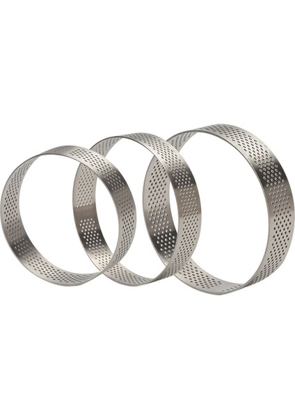 4,5 cm Tarzı Dıy Dekorasyon Aracı Delikli Paslanmaz Çelik Tartlet Kalıpları Kek Kalıbı Tart Halka Daire Kalıp (Yurt Dışından) indirimleri