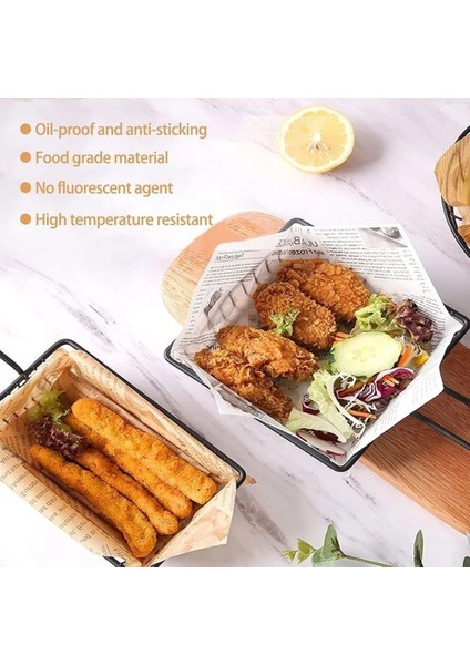Sarı Stil Tek Kullanımlık Yağ Geçirmez Balmumu Kağıt Su Geçirmez Gıda Sarma Burger Kızartması Ekmek Sandviç Kağıdı Yağlı Kağıt Fast Food Pişirme Araçları (Yurt Dışından) modelleri