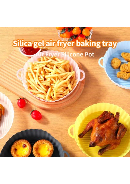 No.3 Tarzı Hava Fritöz Tepsisi Silikon Kalıp Yeniden Kullanılabilir Fırın Pişirme Tepsisi Pizza Kek Mikrodalga Hava Fritöz Tava Astar Aracı Mutfak Aksesuarları Için (Yurt Dışından)