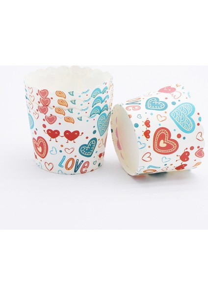 Panettone Stili Ramazan Muffin Cupcake Kağıt Kutuları Pastane Sarıcı Cupcake Liner Kek Kapları Eid Mubarak Kek Dekor Muffin Ambalaj Kutusu (Yurt Dışından)