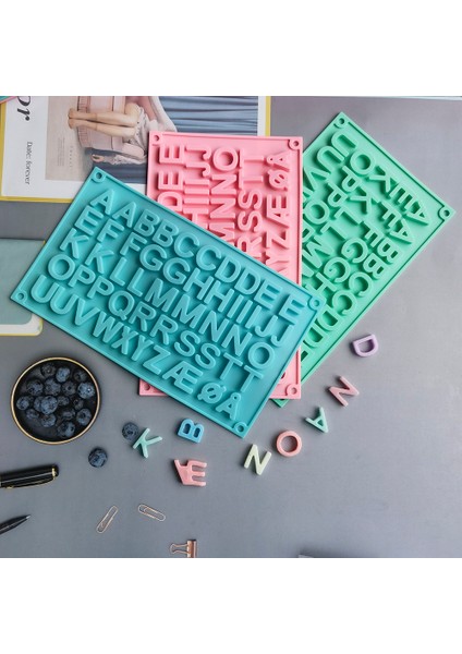 011PEMBE Tarzı 26 Harf Silikon Çikolata Pişirme Kalıp Dıy Kek Dekorasyon Şeker Jöle Fondan Kurabiye Kalıpları Mutfak Gereçleri Aksesuarları (Yurt Dışından) fırsatları