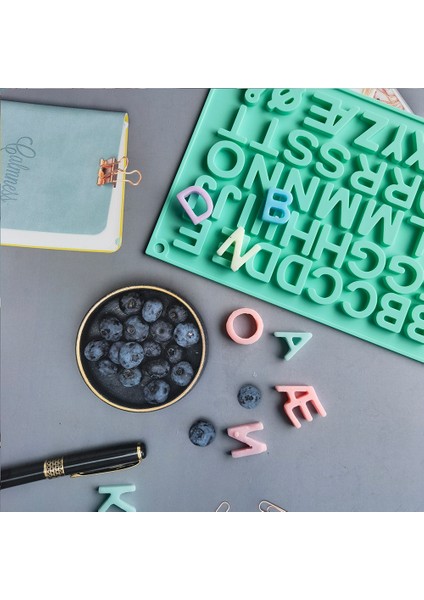 011PEMBE Tarzı 26 Harf Silikon Çikolata Pişirme Kalıp Dıy Kek Dekorasyon Şeker Jöle Fondan Kurabiye Kalıpları Mutfak Gereçleri Aksesuarları (Yurt Dışından) indirimleri