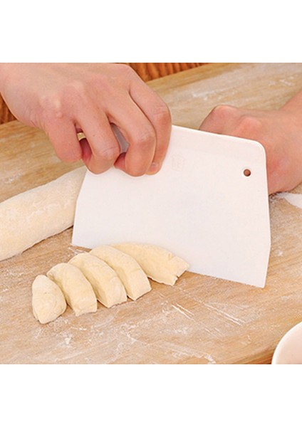 Beyaz Stil Pasta Kesici Plastik Kek Spatula Hamur Kazıyıcı Yamuk Ekmek Pizza Fondan Araçları Tereyağı Bıçağı Çok Amaçlı Güvenli Hamur Kesiciler (Yurt Dışından) modelleri