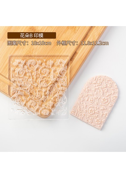PC0198 Stili Yeni Küçük Çiçek Yaprakları Desen Fondan Kalıp Akrilik 3D Embosser Damga Pasta Şeker Zanaat Formu Bisküvi Kesici Kurabiye Kalıbı Damga (Yurt Dışından) modelleri