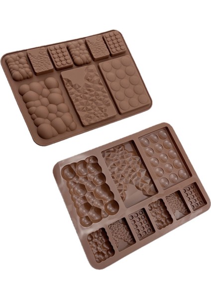 No.1 Stili 9 Kavite Waffle Silikon Kalıp Epoksi Çikolata Kalıp Dıy Fondan Şeker Çubuğu Kalıp Kek Dekorasyon Aracı Puding Mousse Yapma Aletleri (Yurt Dışından) indirimleri