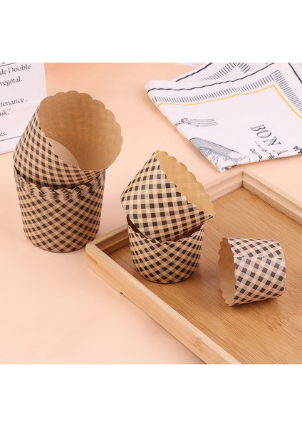 S Tarzı Ack Muffin Cupcake Kağıt Bardaklar Mini Tatlı Cupcake Gömlekleri Kek Kapları Seti Doğum Günü Düğün Pastası Kalıp Parti Malzemeleri (Yurt Dışından)