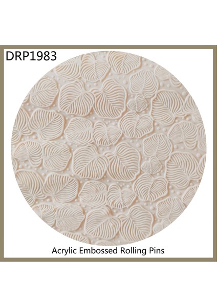DRP1983 Stili 0,8 Inçx7,8 Inç Yapışmaz Yapraklar Şekilli Akrilik Kabartmalı Haddeleme Ake Rulo Dekorasyon Pasta Kil Hamur Sanat Proje Araçları (Yurt Dışından)