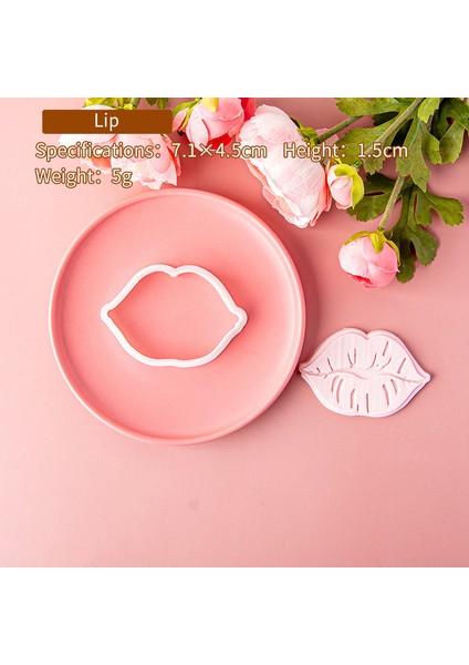PC0546 Stili Karikatür Dudak Itiraf Aşk Mektubu Kurabiye Kesici Sevgililer Günü Bisküvi Kalıp Sevgilisi Çift Düğün Dıy Fondan Akrilik Kalıp 2023 (Yurt Dışından)